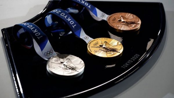 Las medallas olímpicas fueron hechas con material reciclado.